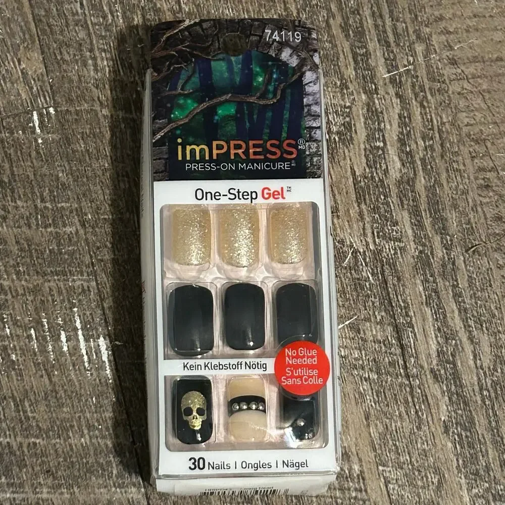 Kiss ImPress Fake Press On Nails HALLOWEEN Leaving Dead